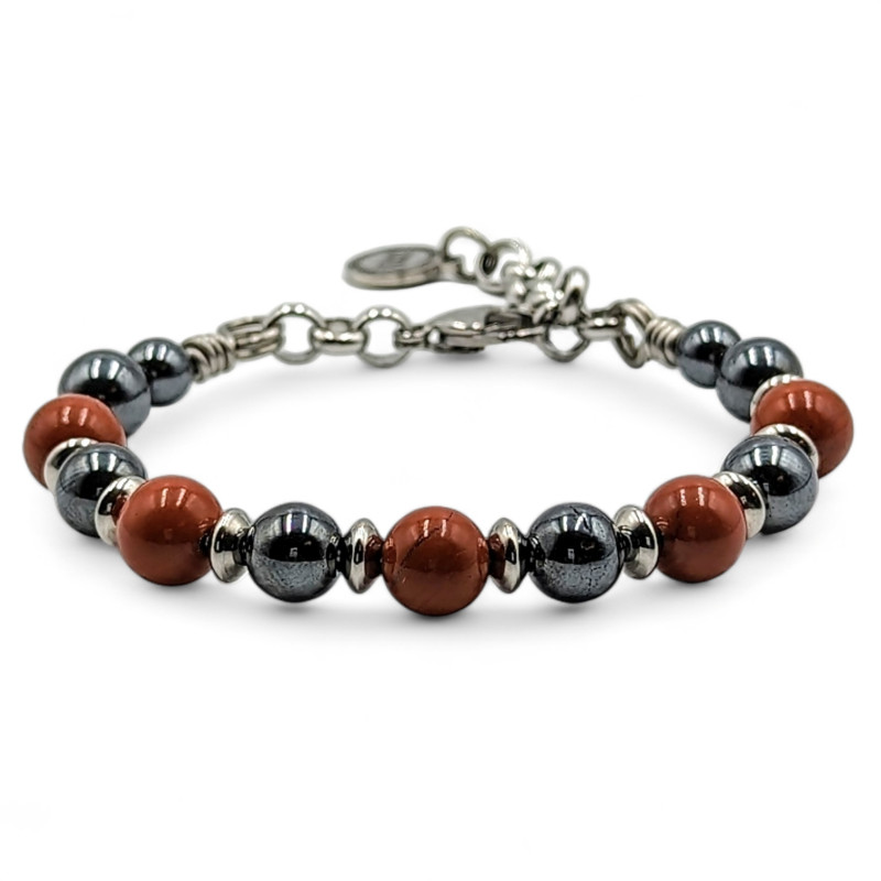 Bracciale - Diaspro/Ematite