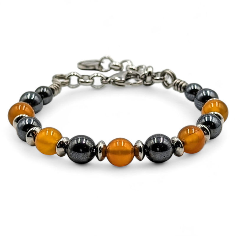 Bracciale - Onice/Ematite