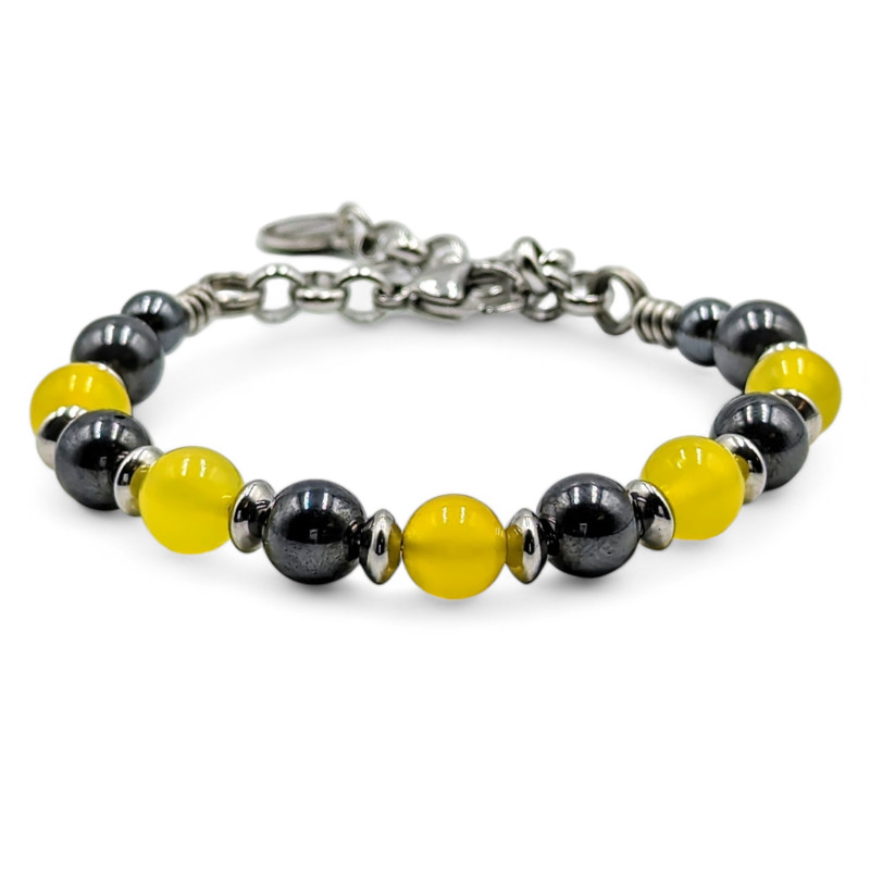 Bracciale - Onice/Ematite