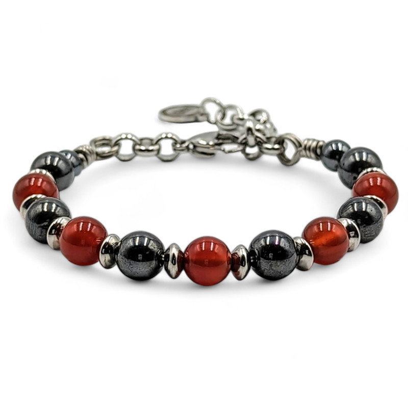 Bracciale - Onice/Ematite